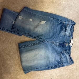 Blue jeans size 7 skinny fit